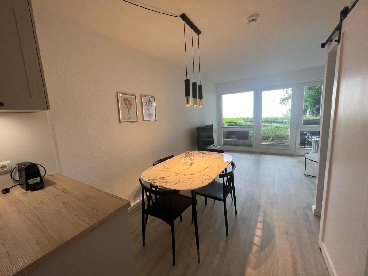 Moderne 3-Zi-Wohnung mit Meerblick direkt am Strand Scharbeutz Exterior foto